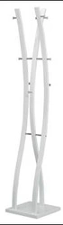 Moderní bílý kovový stojanový věšák do předsíně Arc 179 cm Intesi