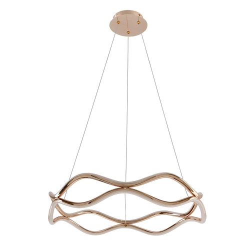 Závěsné LED svítidlo VAVE zlaté moderní nad stůl do obýváku a kuchyně CANDELLUX