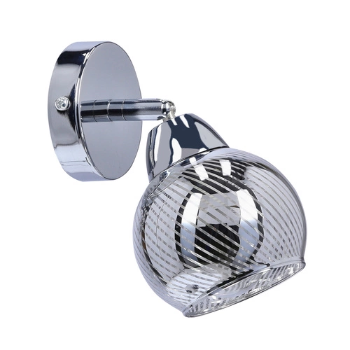 Nástěnné svítidlo Fort moderní chrom kovové s pohyblivým stínidlem do ložnice a obýváku