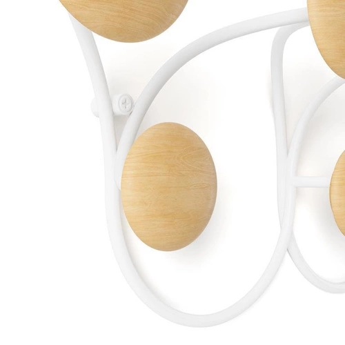 Nástěnný věšák Umbra Dotsy bílý moderní 7 háčků do předsíně