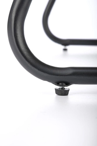 Relaxační křeslo Vasari z ratanu na lyžinách boho do obýváku černo-přírodní technoratan