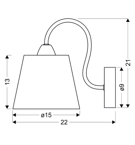 Moderní nástěnné svítidlo Luk CANDELLUX chrom s béžovým stínidlem do obýváku a ložnice