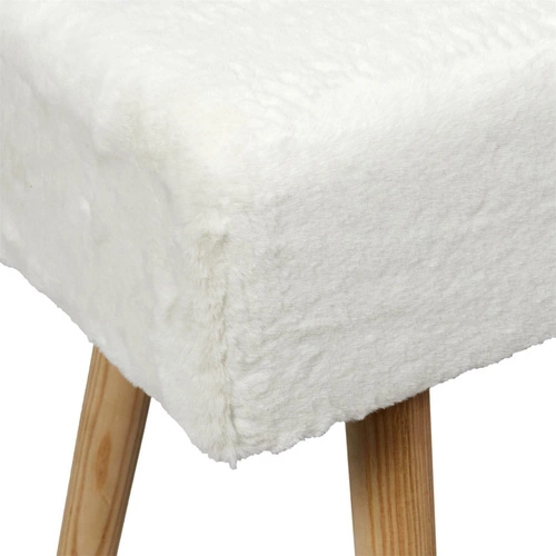 Lavice Paquet Furry bílá