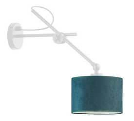 Nástěnné svítidlo HAMILTON VELUR zelený samet moderní do obýváku a ložnice Lysne