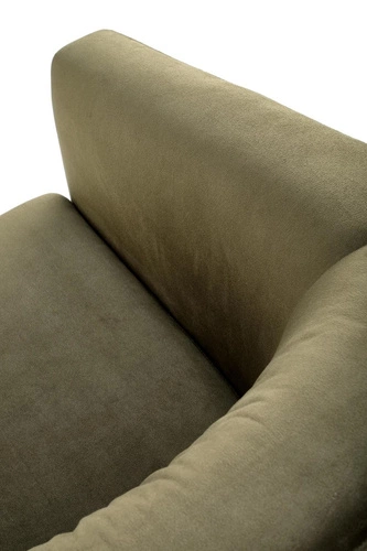 Zelené sametové relaxační křeslo do obýváku s polštářem moderní Intesi