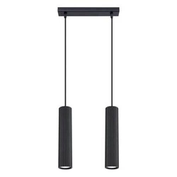 Visací lampa KARBON 2 černá