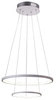 Lune 50 závěsná lampa kruhová dvojitá 40W LED 4000K bílá