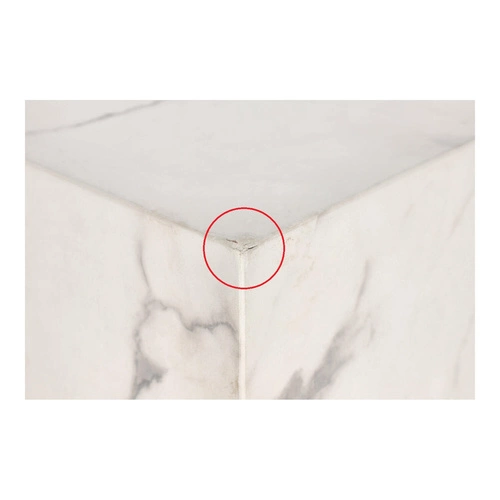 Sada 2 konferenčních stolků Dice mramor bílá outlet