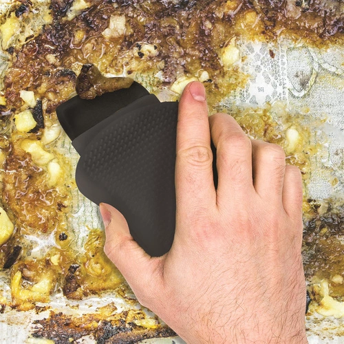 Silikonová houbová škrabka růžová