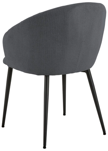Jídelní židle Daniella Actona čalouněná antracitová s područkami moderní