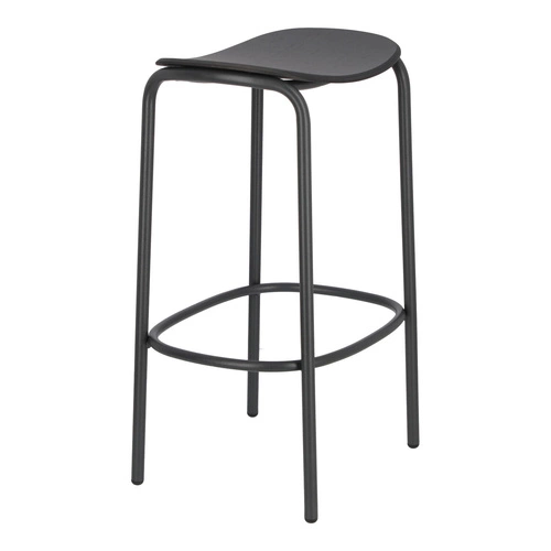 Moderní černá dřevěná barová židle Trick do kuchyně a jídelny 65 cm SCAB Design