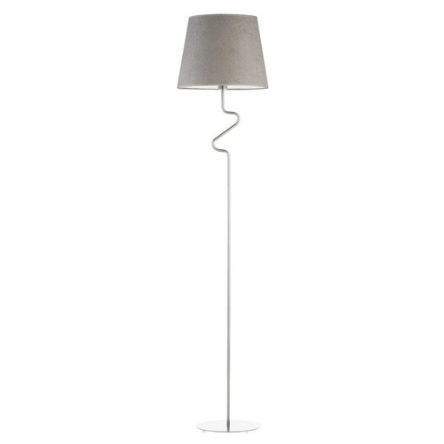 Podlahová lampa FOGO chromově šedá