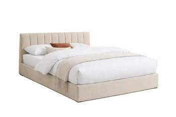 Čalouněná postel Lexington 120x200 béžová s úložným prostorem do ložnice