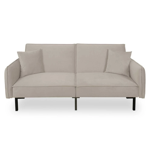 Rozkládací pohovka Canif Velvet šedá moderní dvoumístná do obýváku a malého bytu Intesi