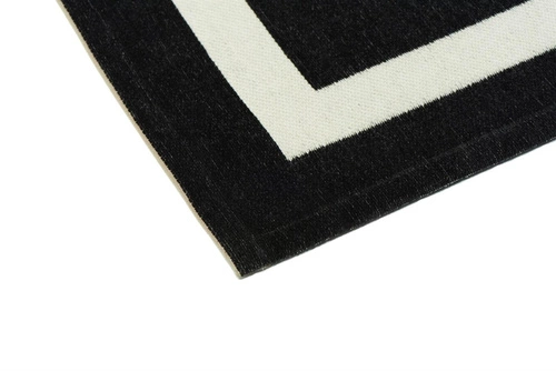 Koberec do obýváku Hampton Black 200x300 moderní glamour art deco černý protiskluzový snadno čistitelný Carpet Decor
