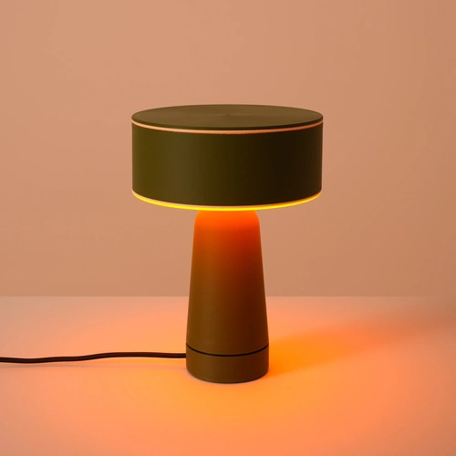 Moderní olivová stolní lampa AXO do pracovny