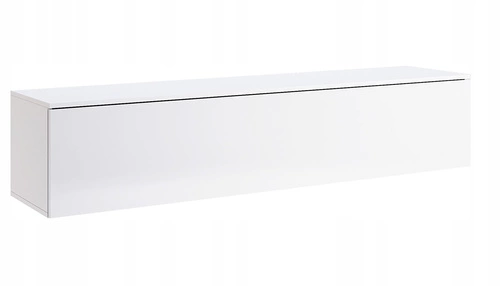 Závěsná TV skříňka Box 175 cm bílý lesk moderní do obýváku Intesi