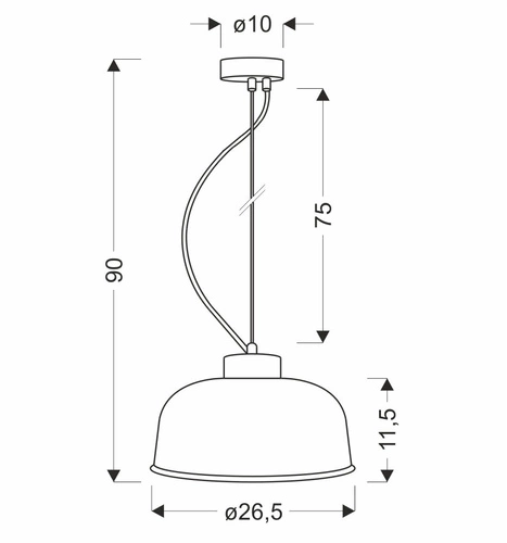 Stropní svítidlo Liverpool II skleněné šedé jednodílné do jídelny a obýváku Ledea 27 cm