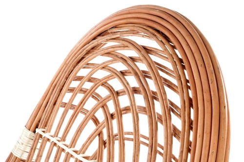 Houpací křeslo Kalma ratanové boho do obýváku a na terasu přírodní retro pohodlné