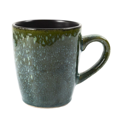 Keramický hrnek Elia 300 ml zelený Intesi na kávu a čaj moderní vhodný jako dárek