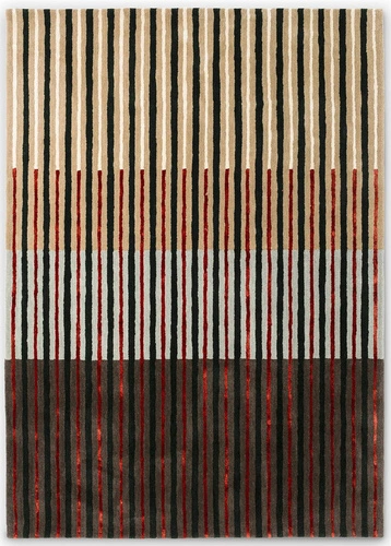 Vlněný koberec do obýváku Decor Proof 250x350 béžový moderní ručně tkaný snadné čištění