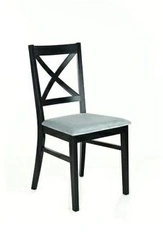 FAMEG AD-2107 čalouněná jídelní židle z masivu černá