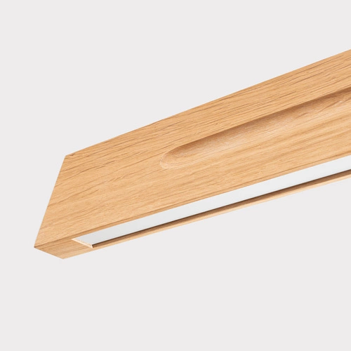 Závěsné LED svítidlo SKOG 120 dřevěné nad jídelní stůl moderní skandinávský styl