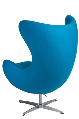 Houpací otočné křeslo ušák Jajo D2.DESIGN modrý kašmír moderní do obýváku