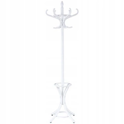 Moderní bílý dřevěný stojanový věšák na oblečení do předsíně Poulpe Intesi