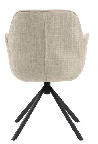 Otočená čalouněná židle s područkami Aura Actona béžová do jídelny a obýváku