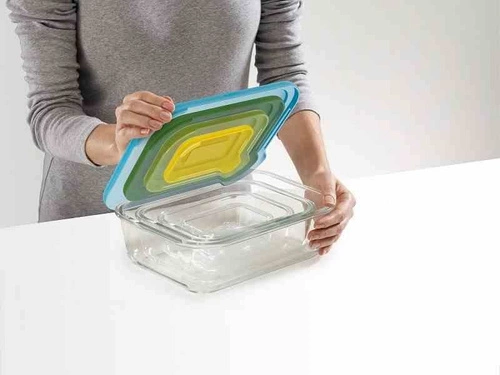 JJ – sada 4 skleněných úložných nádob Nest