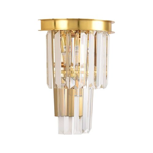 Nástěnné svítidlo glamour SPLENDORE Step into Design zlaté 20 cm do obýváku a ložnice