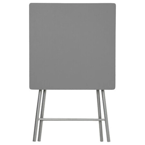 Skládací zahradní stůl pro 2 osoby šedý 60x60 cm moderní kovový na terasu 5five