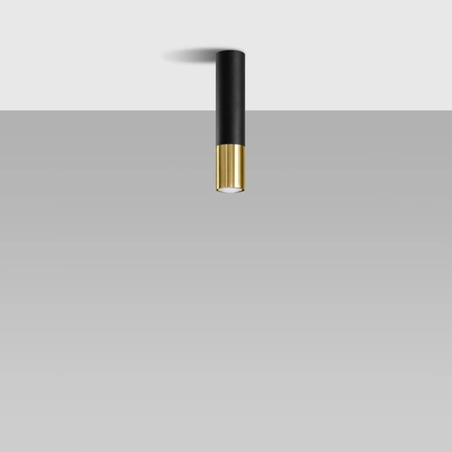 Stropní svítidlo LOOPEZ černé zlaté moderní kovové do obýváku kuchyně ložnice