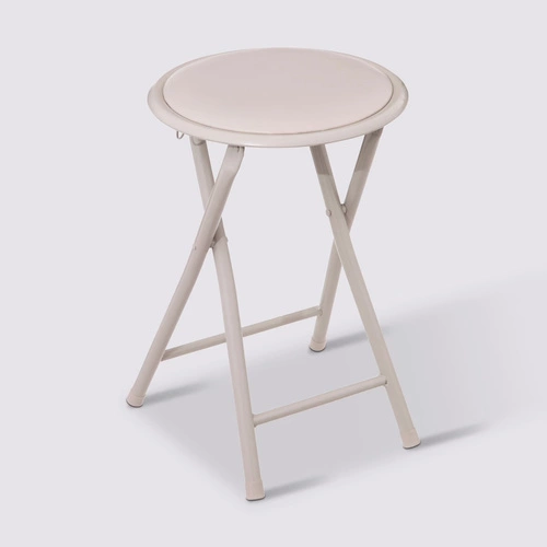 Skládací stolička Yaiza béžová do kuchyně klasická kovová 45 cm 5five simply smart