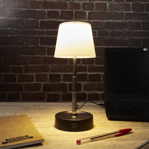 Bezdrátová dotyková noční lampa do ložnice Lumio Intesi s nastavitelnou výškou minimalistická