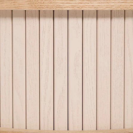 Noční stolek Atmosphera Nysos ve skandinávském stylu, přírodní, s policemi, šířka 40 cm