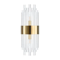 Zlatá nástěnná lampa MIRACOLO 50 cm