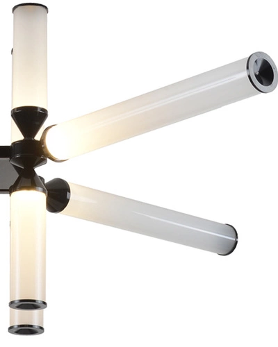 Stropní LED svítidlo QUADRO-12 černé moderní nastavitelné do obýváku nebo jídelny