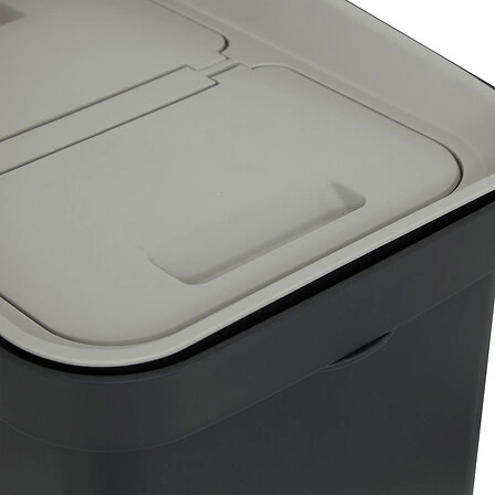 Moderní plastový odpadkový koš Slow 20l černý do kuchyně nebo kanceláře 5five