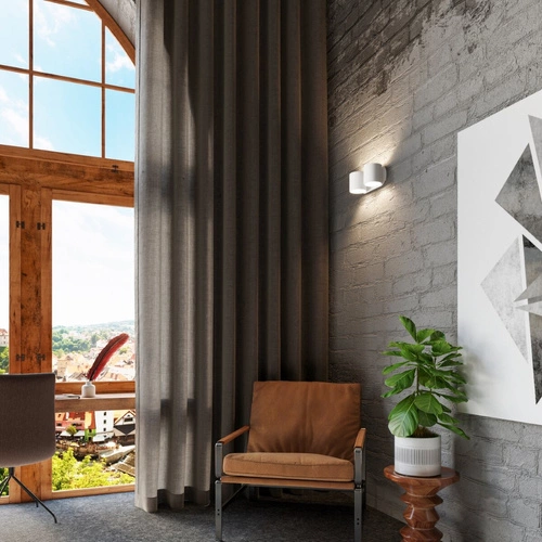 Nástěnné svítidlo ORBIS 2 bílé moderní dvojité do obýváku ložnice chodby Sollux