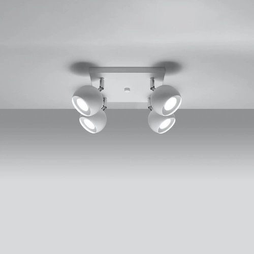 Stropní svítidlo OCULARE 4 bílé moderní kovové do obýváku kuchyně a ložnice SOLLUX