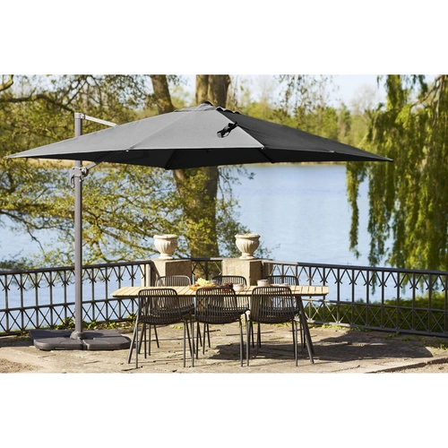 Závěsný zahradní slunečník Baza 295x295 cm moderní černý House Nordic