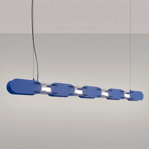 Závěsné LED svítidlo CHAIN nad ostrůvek ultramarínové moderní 158 cm