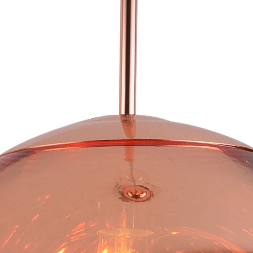 Závěsné svítidlo koule GLAM 38 cm měděné moderní do obýváku a nad stůl