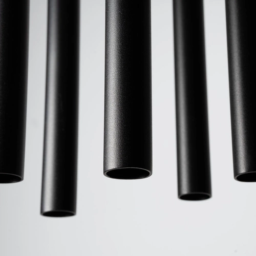 Moderní závěsné svítidlo Pastelo 5P černé do obývacího pokoje a jídelny kovové SOLLUX