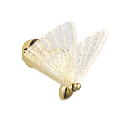 Nástěnné svítidlo BEE LED zlaté 22 cm
