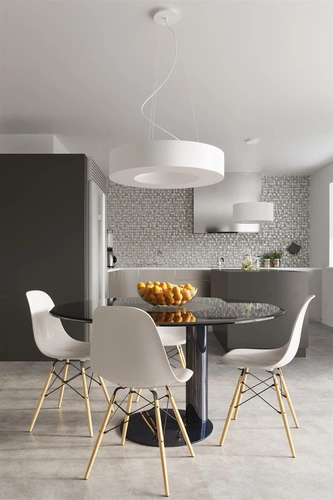 Lustr SATURNO SLIM 90 bílý