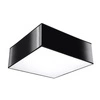 Černý čtvercový stropní svítidlo HORUS 25 moderní do obýváku kuchyně ložnice Sollux Lighting