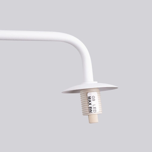 Nástěnné svítidlo ASTRAL 1 bílé moderní skleněné do obýváku a ložnice SOLLUX LIGHTING